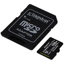 Карта пам'яті MicroSDXC 128GB UHS-I 10 Kingston Canvas Select Plus R100MB/s + SD-адаптер SDCS2/128GB