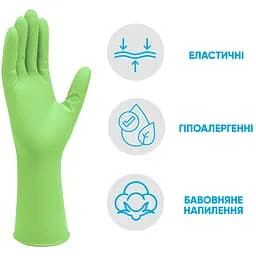 Рукавички латексні Добра господарочка, міцні, розмір L (4820086520065) - мініатюра 2