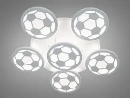 Сучасна LED люстра футбольний м`яч, 105W, біла - мініатюра 3