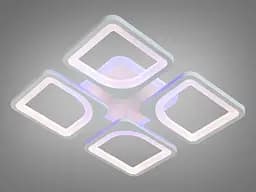 Люстра стельова LED Diasha S8060/4WH, 70W, 3200-6000K, білий метал, сучасний стиль, пульт ДУ, диммер - мініатюра 2