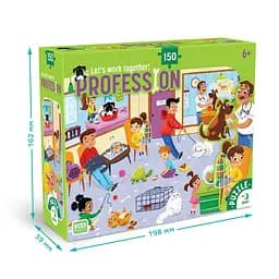 Пазл дитячий "Професії. Ветеринар" DoDo Toys 300701, 150 елементів - мініатюра 4