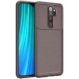Чохол-накладка Toto TPU Carbon Fiber 1.5 mm Case Xiaomi Redmi Note 8 Pro Coffee