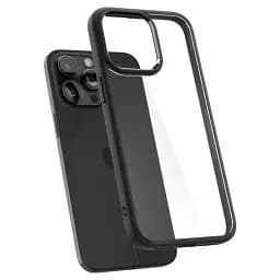 Прозорий чохол Spigen Ultra Hybrid Matte Black для iPhone 15 Pro (ACS06713) - мініатюра 2