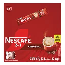 Набір: Кавовий напій Nescafe 3 в 1 Original стік 12 г x 24 шт. - мініатюра 4