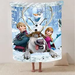Плед плюшевий 3D Крижане серце 160х200 см - мініатюра 2
