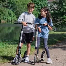 Самокат Hudora Bigwheel Advanced 205 Black-Green (14151) - мініатюра 8