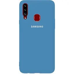 Чохол-накладка Toto Silicone Full Protection Case Samsung Galaxy A20s Navy Blue