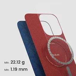 Карбоновий чохол Pitaka Tactile Woven Case PTK Classic Monogram Dark Blue для iPhone 16 Pro (KI1603PTK) - мініатюра 3