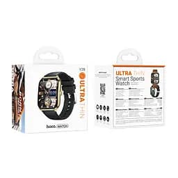 Смарт-годинник Hoco Y28 Amoled Smart Sports Watch (call version) Gold - мініатюра 2