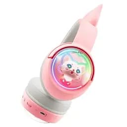 Дитячі ігрові бездротові навушники Onikuma B5 з RGB підсвічуванням і вбудованим мікрофоном Рожевий - мініатюра 2