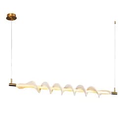 Люстра LED Levistella 7813089 (1200) AB, 16W, 3000K, бронзовий метал, сучасний стиль для дому - мініатюра 2
