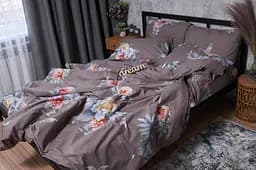 Комплект постільної білизни Moon&Star Бязь Gold Люкс Flowers Wod двоспальний 175х210 наволочки 4х50х70 - мініатюра 5