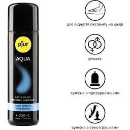 Лубрикант на водній основі Pjur Aqua 250 мл - мініатюра 2