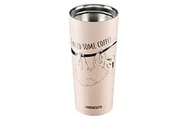 Термокухоль Ardesto Coffee time Bradypus 450 мл бежевий - мініатюра 2