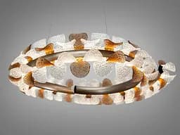 Сучасна підвісна LED люстра Diasha MD2511/600CG графіт 85W з пультом до 20 м2 - мініатюра 2