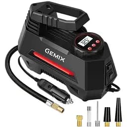 Автокомпрессор Gemix Model M black/red цифровой поршневой манометр функция Autostop фонарик 35 л/мин