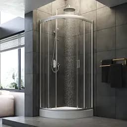 Душове огородження 5-corner Pivot AM.PM Gem 90×90 см, без піддону, хром профіль W90UG-405-9090-MT - мініатюра 2