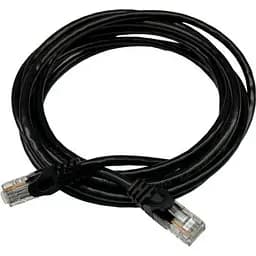 Патч-корд 0.25м UTP cat.5e, CCA, 24AWG, black GEAR (GPC-UTPCCARJ45-0.25B) - мініатюра 2