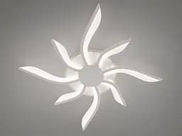 Стельовий світильник LED Diasha 2480/4+4WH, 65W, 3200K-6500K, білий акрил, сучасний стиль для дому - мініатюра 4