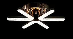 Люстра стельова LED Splendid Ray LT874/3, 80W, білий, золото, сучасний стиль, з пультом, димер - мініатюра 3