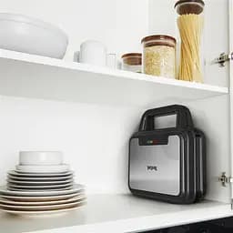 Мультимейкер Tefal UltraCompact 3in1 700 Вт тефлон 3 пластини метал чорно-сірий - мініатюра 7