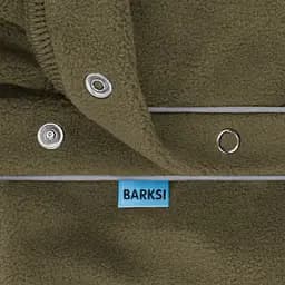 Кофта для собак Barksi Textile флісова XS оливкова з чорним - мініатюра 5