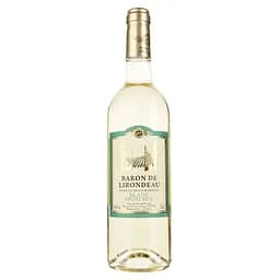 Вино Baron de Lirondeau біле напівсухе 10.5% 0.75 л
