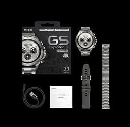 Mibro Смарт-часи GS Explorer S 48мм, 1.32", 466x466, AMOLED, BT 5.3, Dual-band GPS, 10 ATM, суцільний титан - мініатюра 2