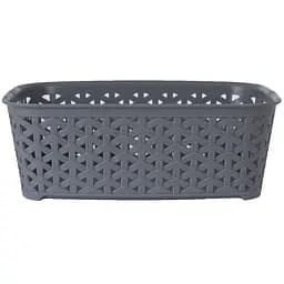 Кошик Diomedea без кришки 26x19.5x9.1 см 3 л сірий (К10-130) - мініатюра 2