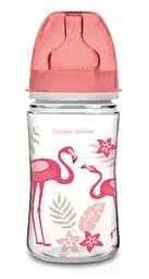 Антиколікова пляшечка Canpol Babies Easystart Jungle, 240 мл, кораловий (35/227_cor) - мініатюра 1