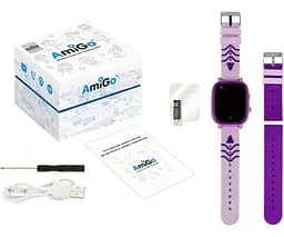 Дитячий смарт-годинник Amigo GO005 4G WIFI Thermometer фіолетовий - мініатюра 6