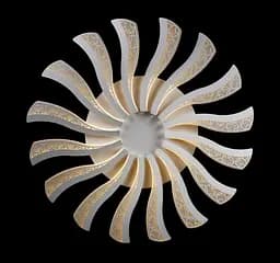 Люстра стельова LED Splendid Ray LK39265/16 BIG, 160W, білий, сучасний стиль, з пультом, 80 см - мініатюра 2