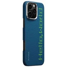 Карбоновий чохол, що світиться Pitaka x Aries Tactile Woven Case Hello World для iPhone 16 Pro (KI1602HWT) - мініатюра 2