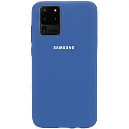 Чохол-накладка Toto Silicone Full Protection Case Samsung Galaxy S20 Ultra Navy Blue