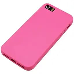 Чохол для iPhone 5c силіконовий рожевий