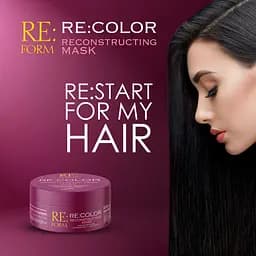Реконструююча маска Re:form Re:color Збереження кольору і відновлення фарбованого волосся, 230 мл - мініатюра 8