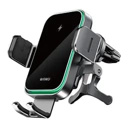 Автотримач для телефона з БЗП WIWU FREELANDER Car Wireless Charger CH-313 Black (6976195097351) - мініатюра 6