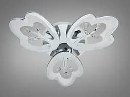 Стельова LED люстра Diasha 8148/3HR LED 3color хром 60Вт пульт димер - мініатюра 4