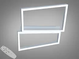 Сучасна LED-люстра Diasha 2552WH dimmer 57W, 3135 lm, 46x41 см з регулюванням світла - мініатюра 2