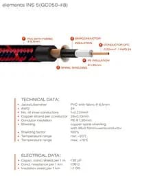 Комутаційний кабель інструментальний Jack 6,3 — Jack 6,3 3 м Cordial EI 3 PP TWEED-RD - мініатюра 4