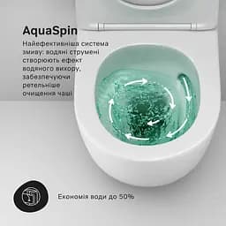 Підвісний унітаз AquaSpin із сидінням м/ліфт AM.PM Like CLA1900SC - мініатюра 4