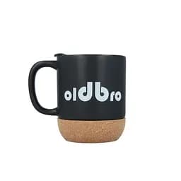 Керамічний кавовий кухоль OldBro Black Classic 400 мл з корковим дном і кришкою - мініатюра 2