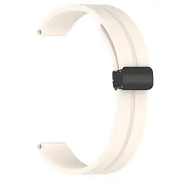 Ремінець Line Magnetic для Xiaomi Mi Band 9/8/10 Бежевий / Beige - мініатюра 2