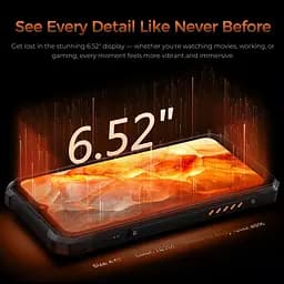Смартфон Oukitel wp53 6.52"HD /8GB/128GB/ T615 /11000mAh /13+5Мп/ IP69K /NFC/Ліхтарик Black - мініатюра 7