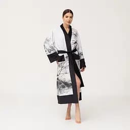 Кімоно жіноче з плюшевого велюру Kimono Inspiration 18383 S - мініатюра 2