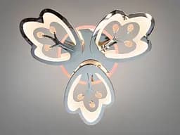 Стельова LED люстра Diasha 8148/3HR LED 3color хром 60Вт пульт димер - мініатюра 2