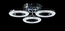 Люстра стельова LED Splendid Ray L2723/3, 3 лампи, регульована температура світла, хром, сучасний стиль для дому - мініатюра 2