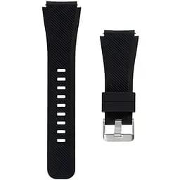 Силіконовий ремінець 2line кріплення 22мм для Samsung Watch 3 45mm S3 - чорний Watchbands (WB255987)