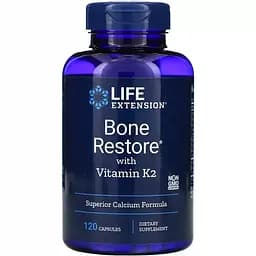 Витаминно-минеральный комплекс для восстановления костей Life Extension Bone Restore + К2 120 капсул