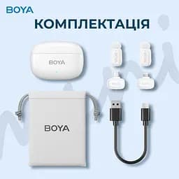 Мікрофон Boya mini-13 Type-C/Lightning White (mini-13) - мініатюра 15
